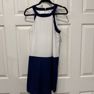 Charming Charlie Navy and White Dress